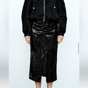 ZARA sequin skirt